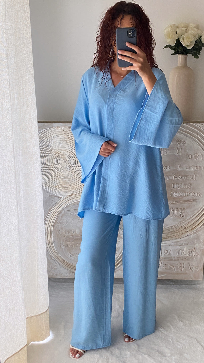 Ensemble SIENNA bleu ciel