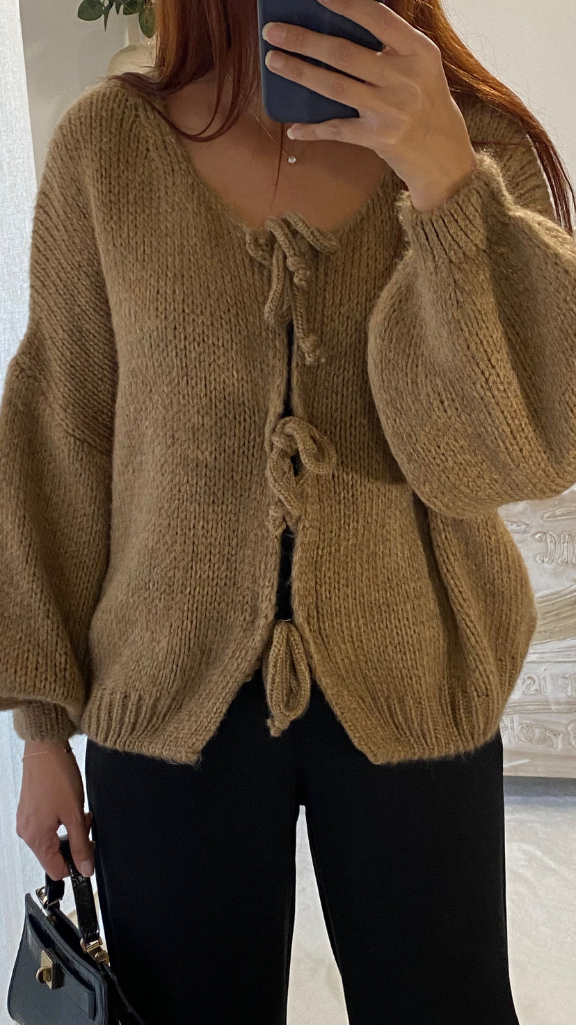 Gilet 3 noeuds camel