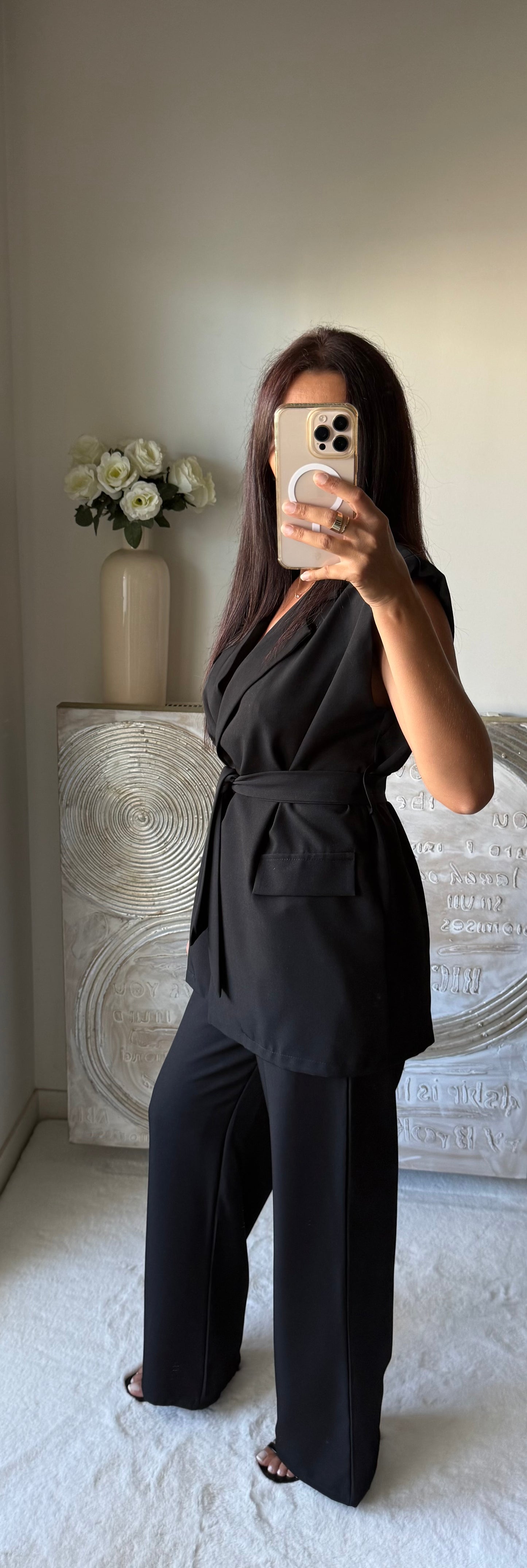 Ensemble blazer et pantalon Maya noir