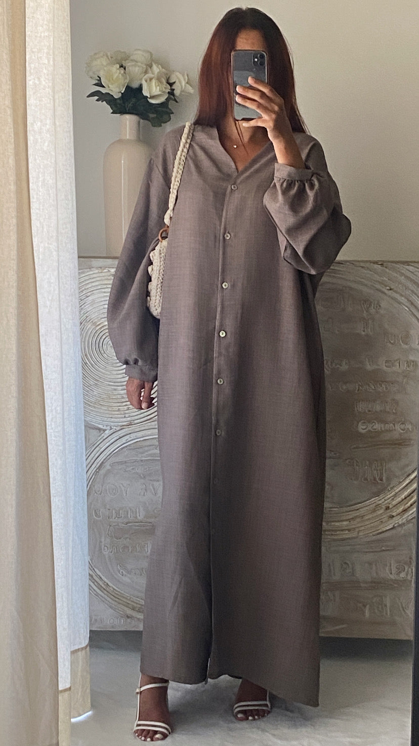 Robe Yasmine taupe