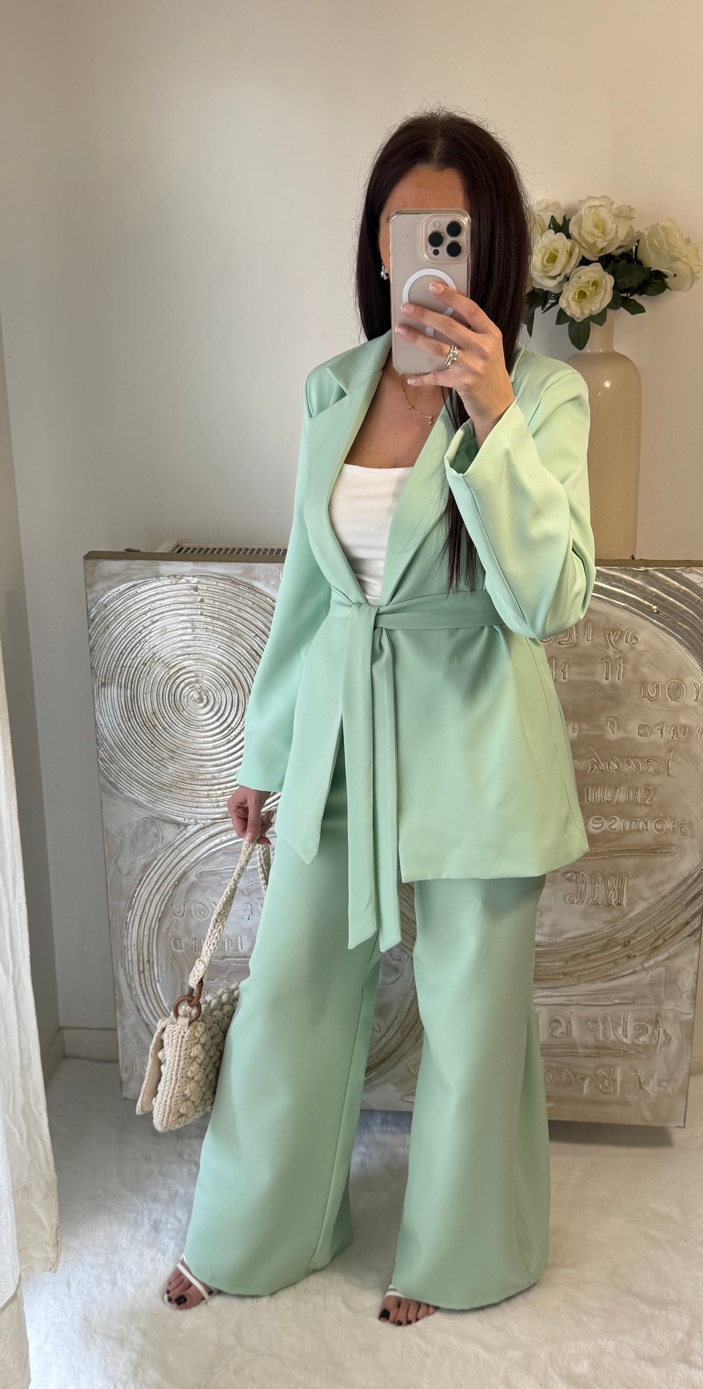 Ensemble Zohra vert d'eau