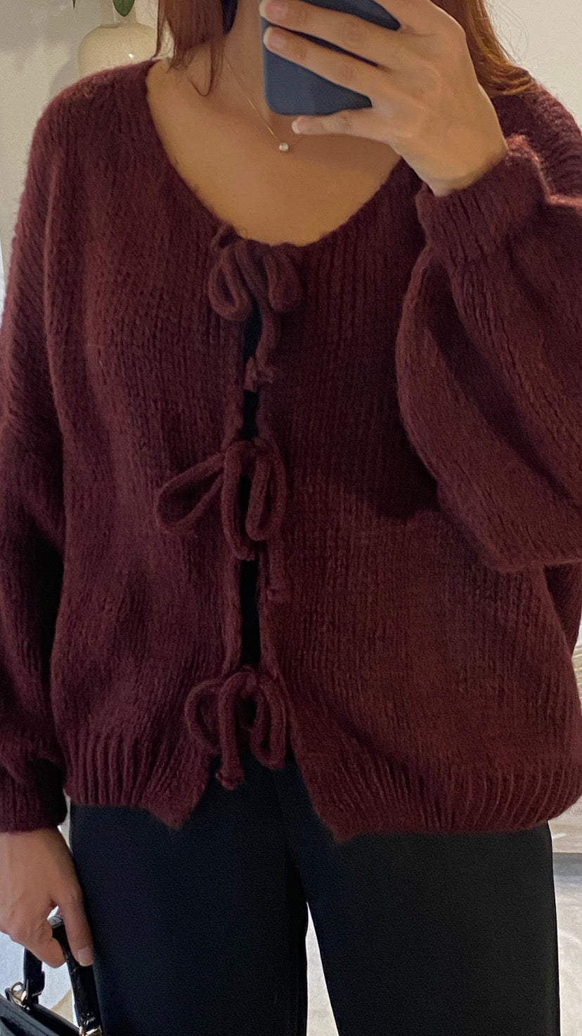 Gilet 3 noeuds bordeaux