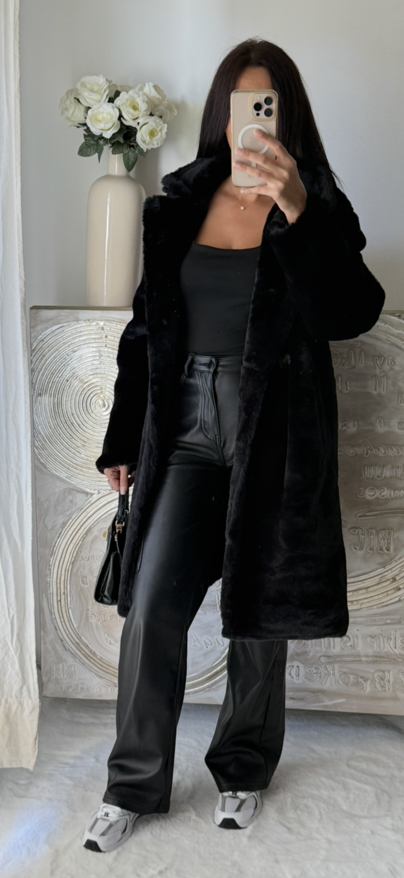 Manteau en fausse fourrure