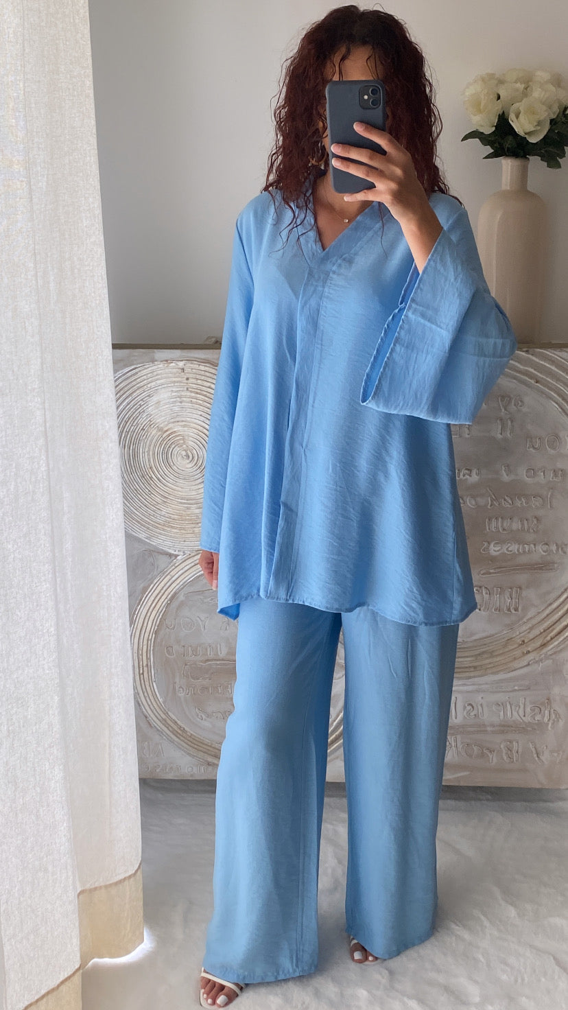 Ensemble SIENNA bleu ciel