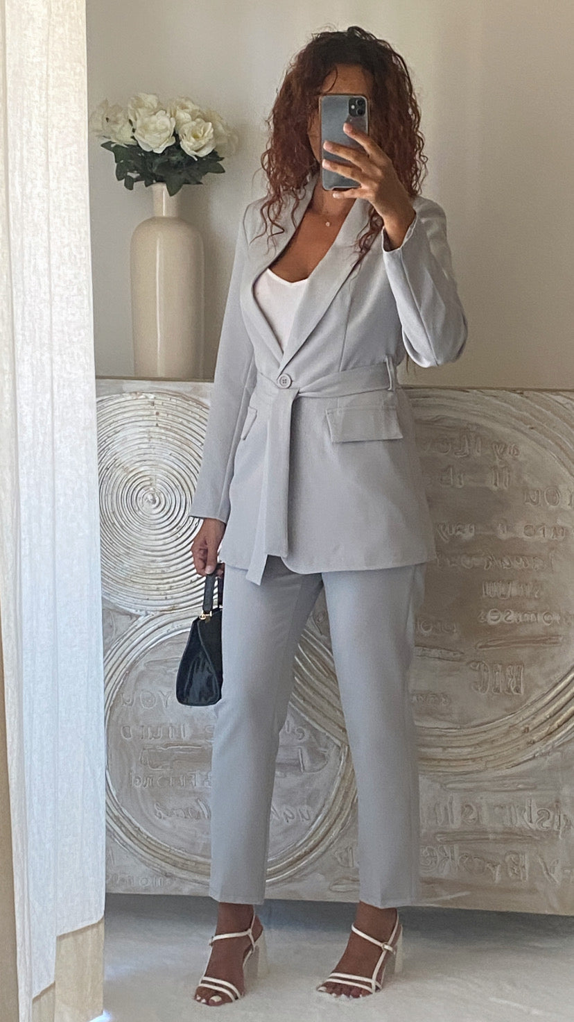 Ensemble ZAYNA gris perle