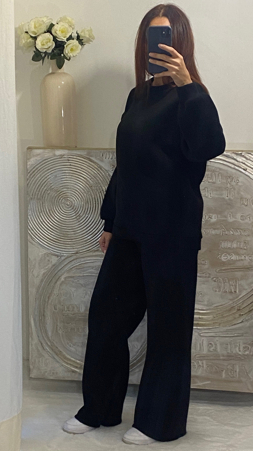 Ensemble sweat et jogging noir