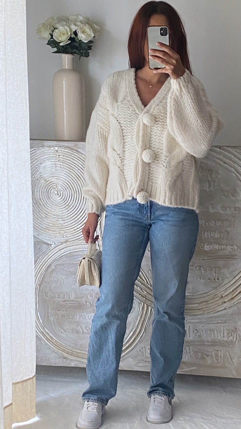 Pull PONPON écru