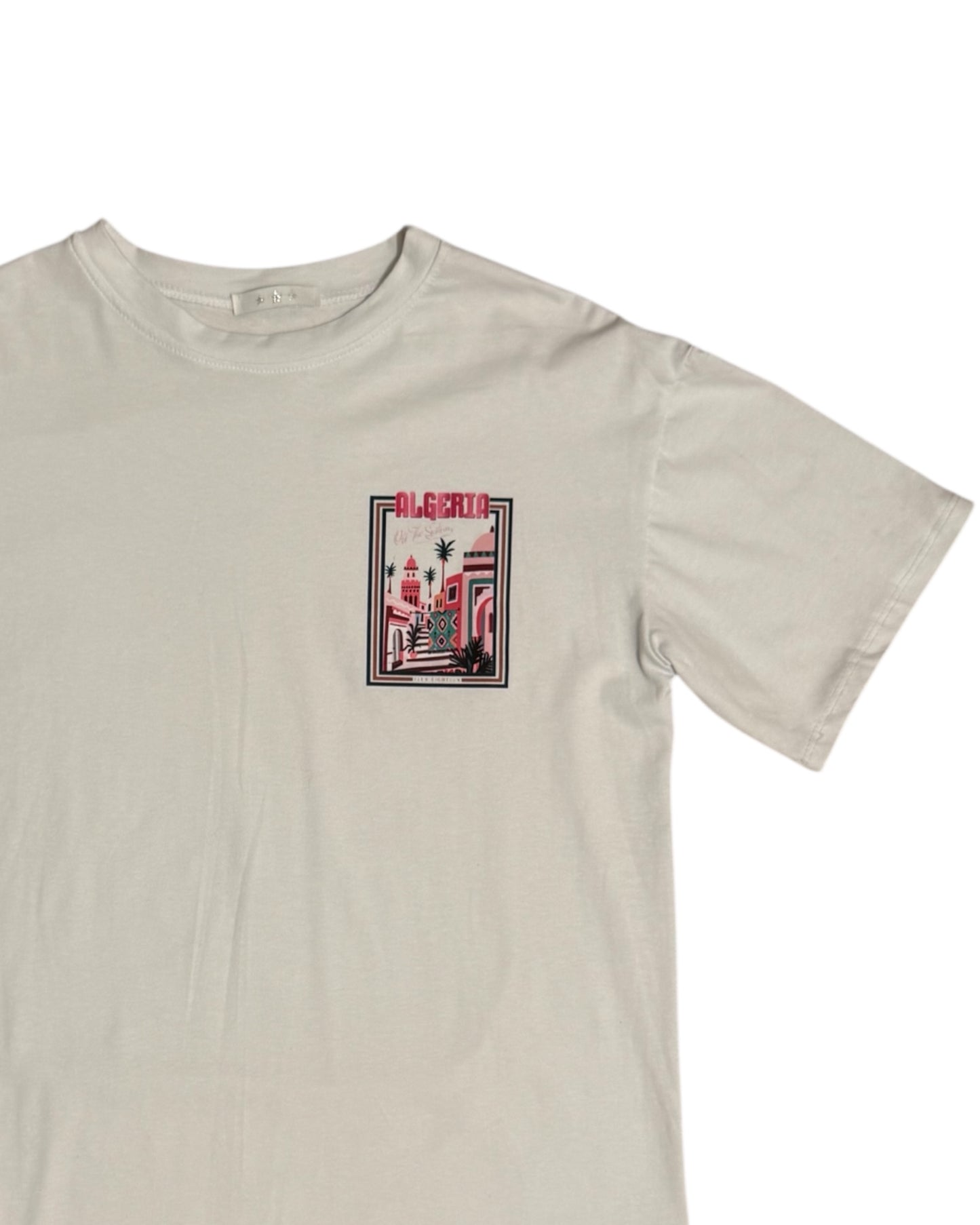 T-shirt à imprimé Algeria blanc