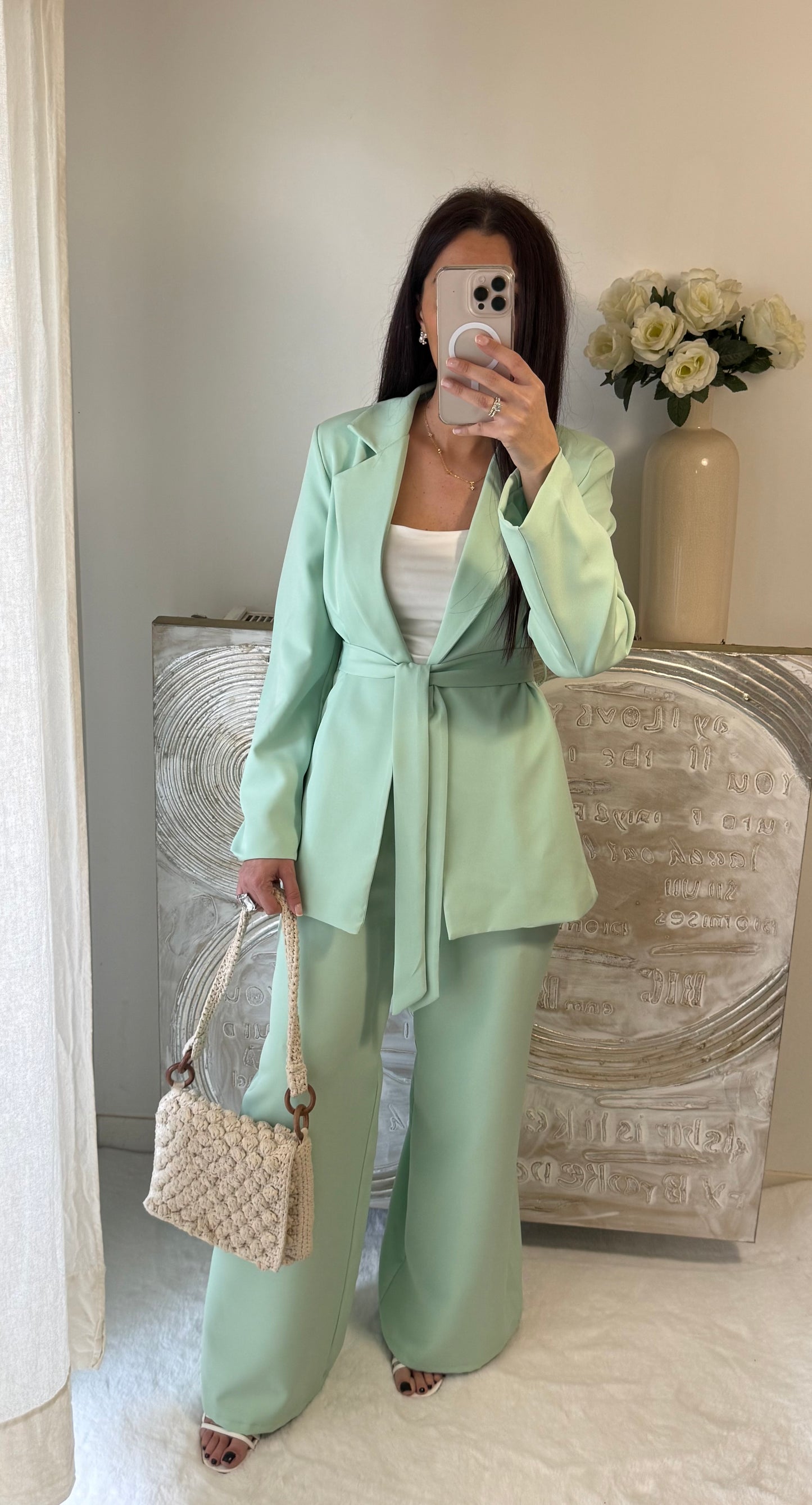 Ensemble Zohra vert d'eau