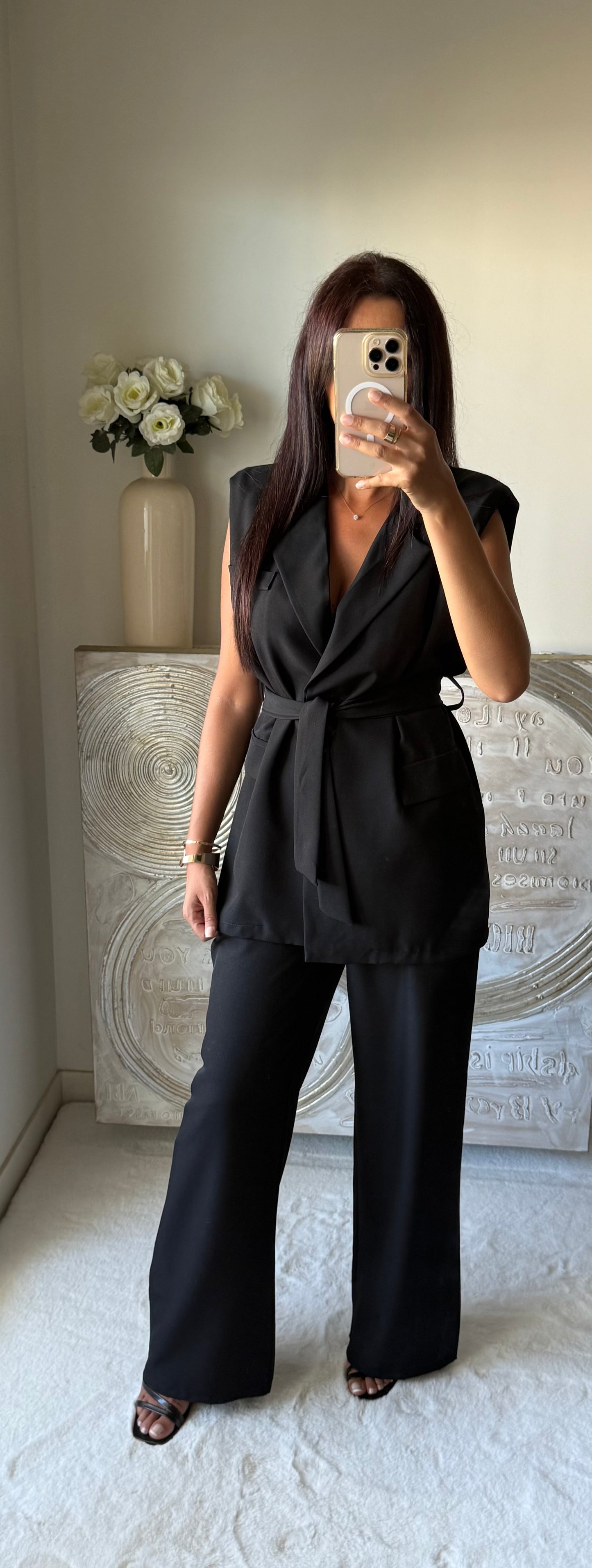 Ensemble blazer et pantalon Maya noir