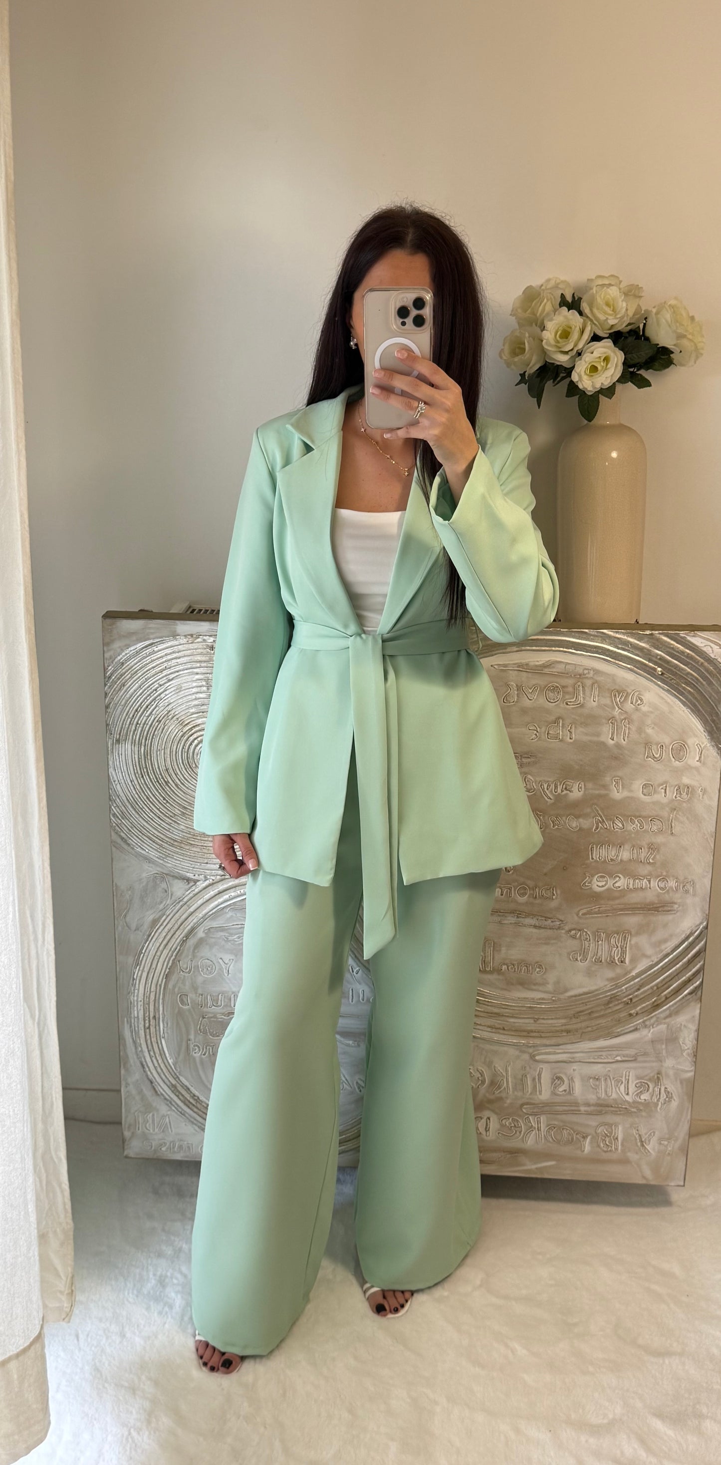 Ensemble Zohra vert d'eau