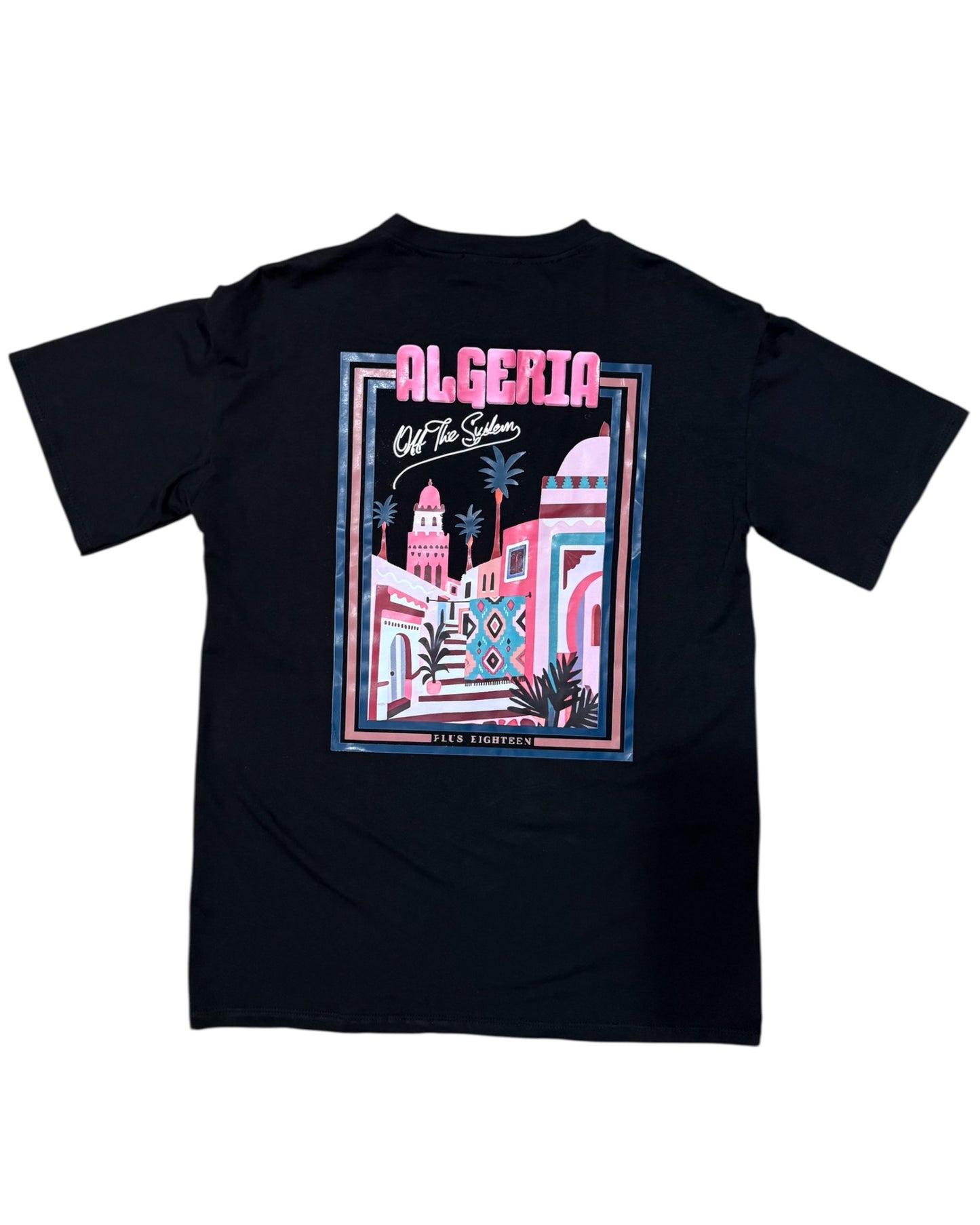 T-shirt à imprimé Algeria noir