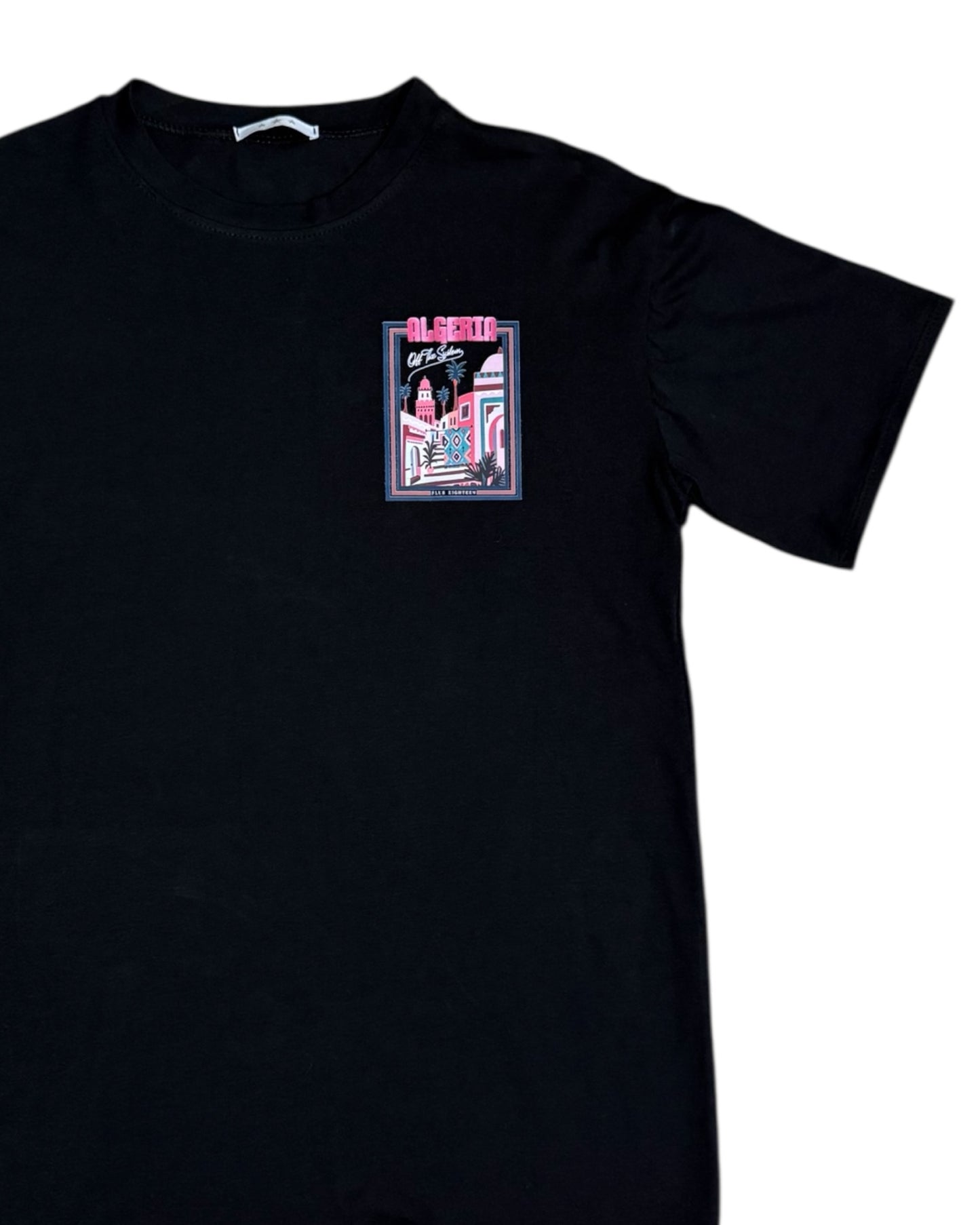 T-shirt à imprimé Algeria noir
