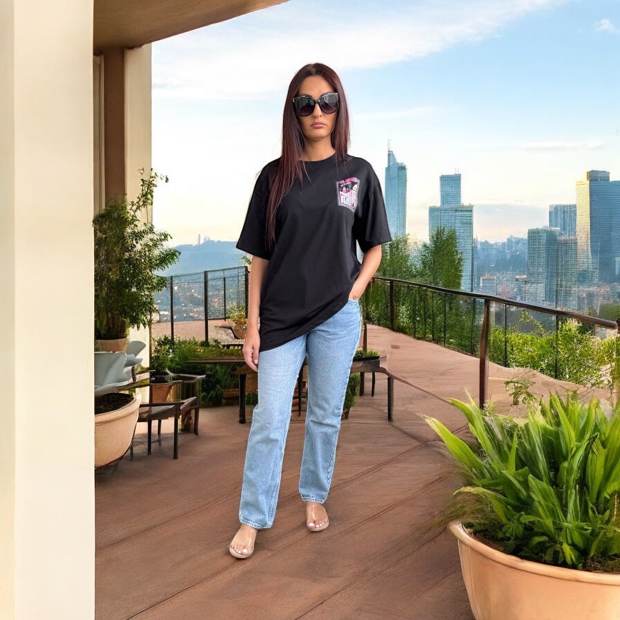 T-shirt à imprimé Algeria noir