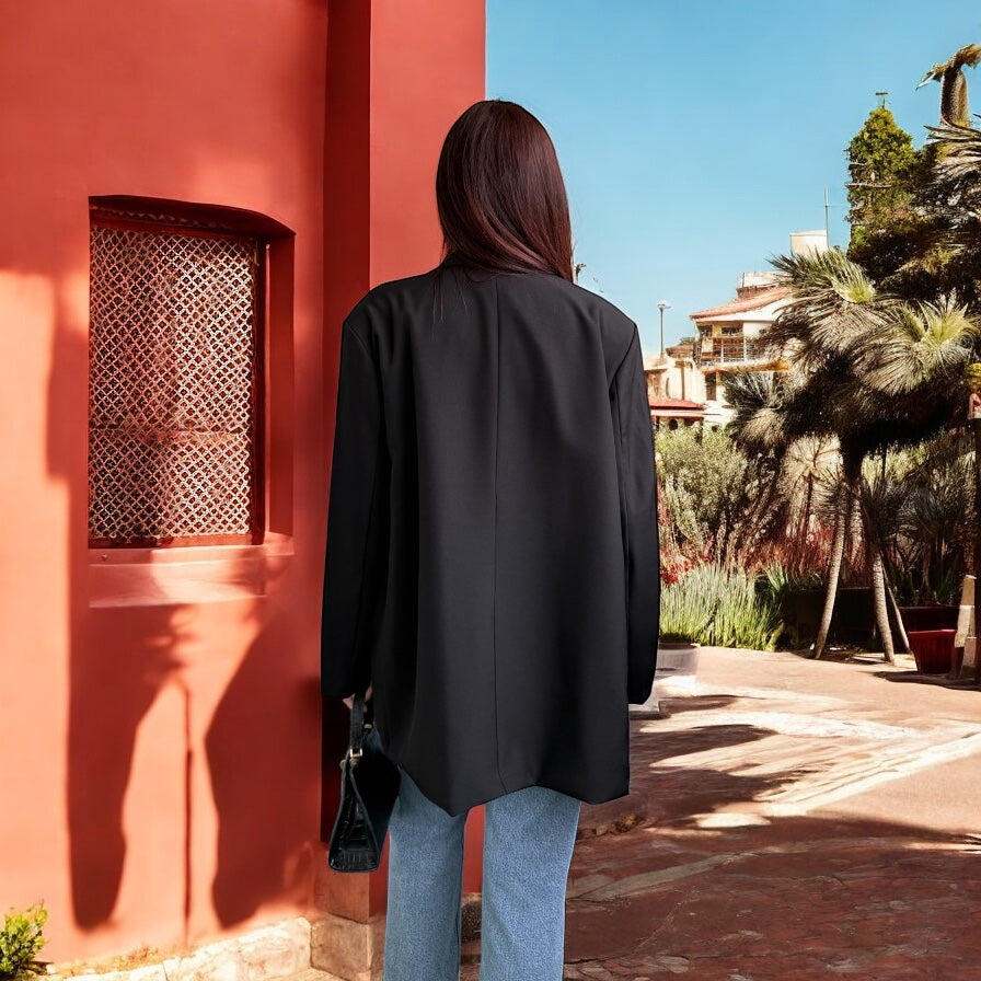 Blazer oversize noir